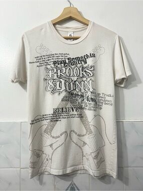 Vintage Brooks & Dunn Country Music Merch Tee S Men’s Western Cowboy Y2K Festive